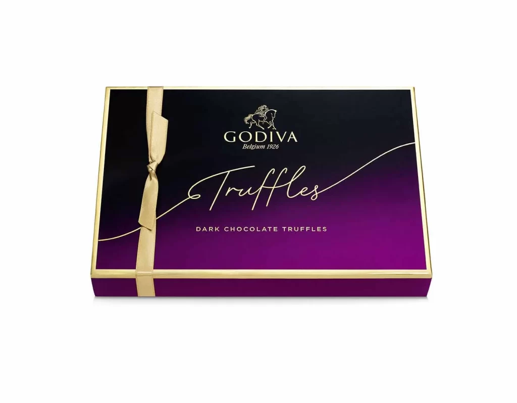 Godiva Dark Chocolate Truffle Lovers Gift Set Packaging