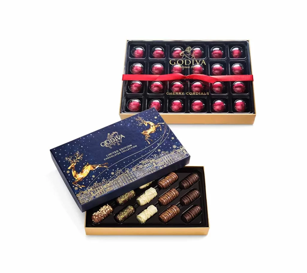 Godiva Festive Elegance Gift Set Packaging