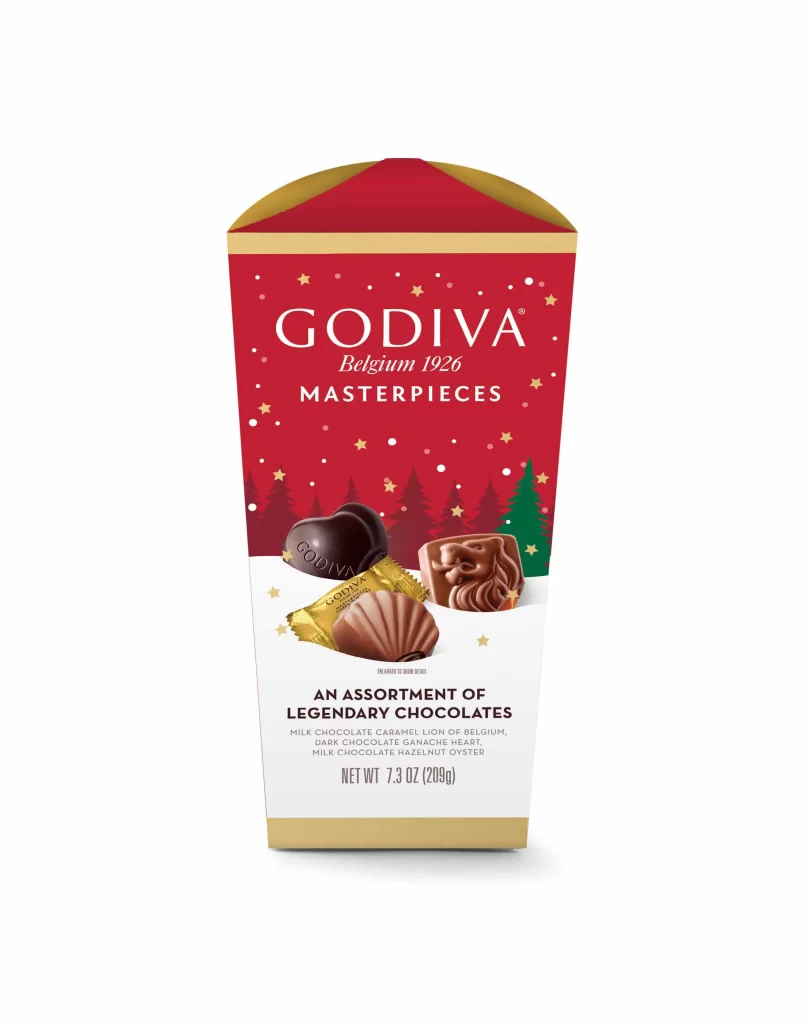 Godiva Masterpieces Assorted Chocolate Flowerbox Packaging