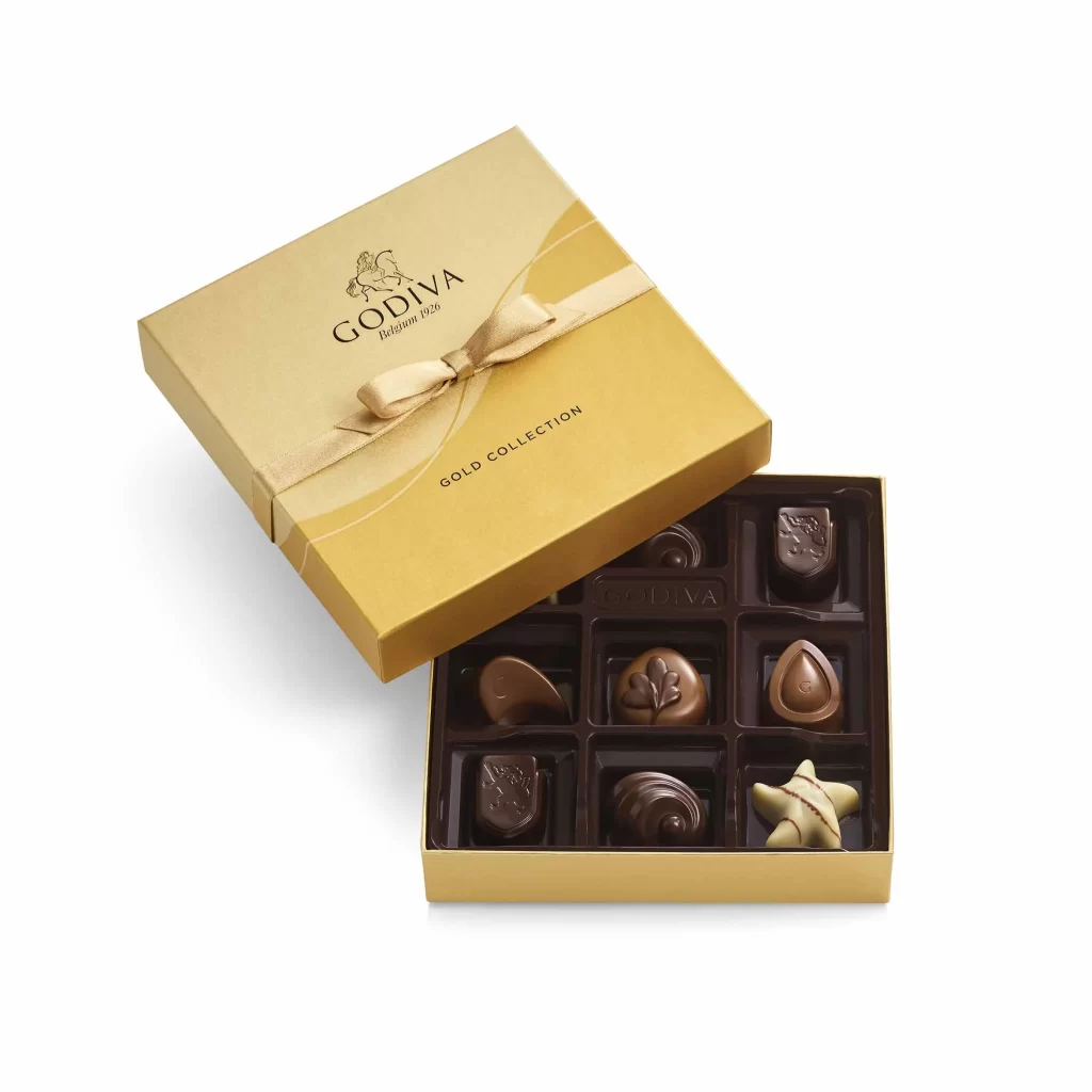 Godiva Gold Collection Tower Packaging