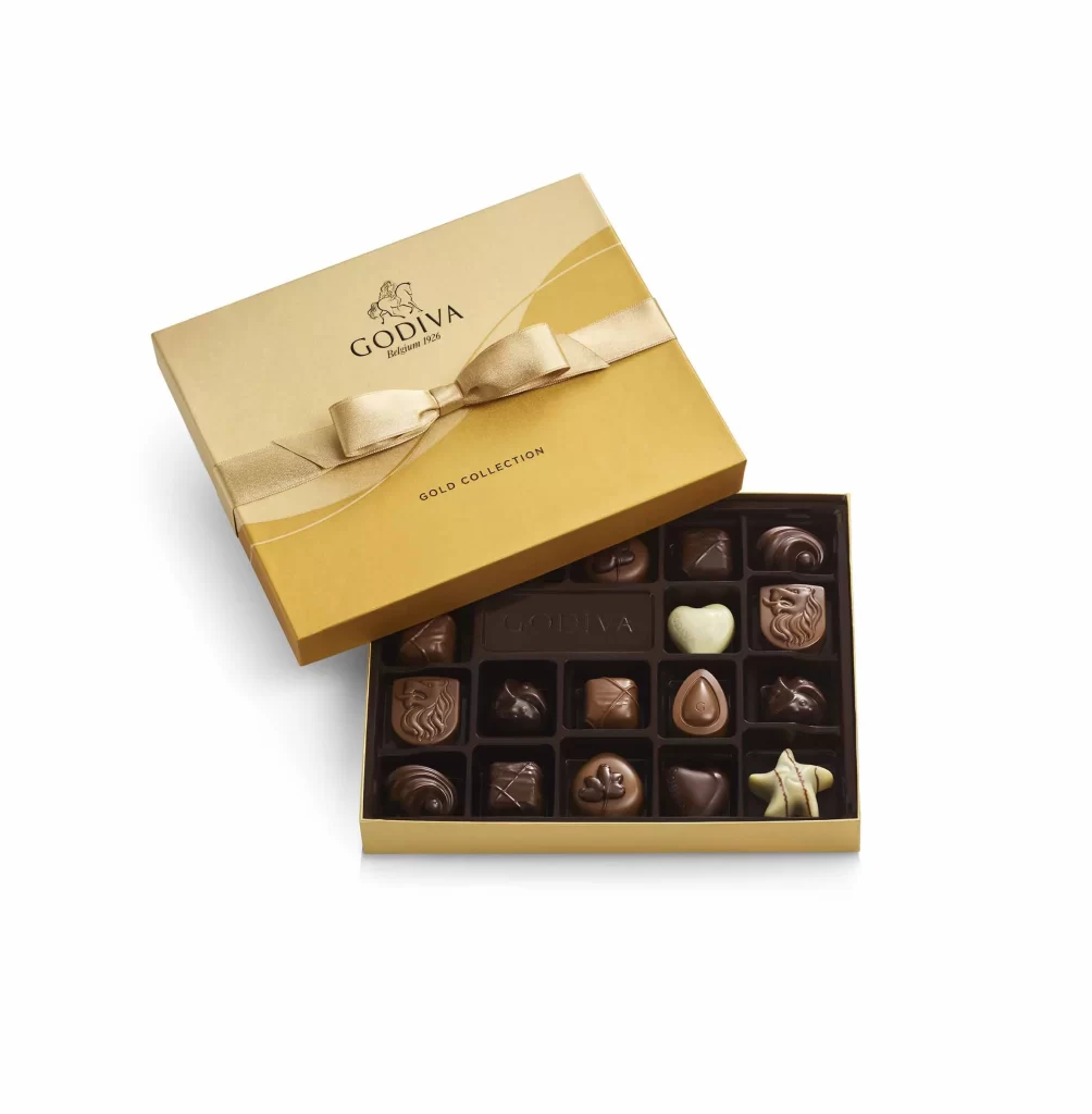Godiva Gold Collection Tower Packaging