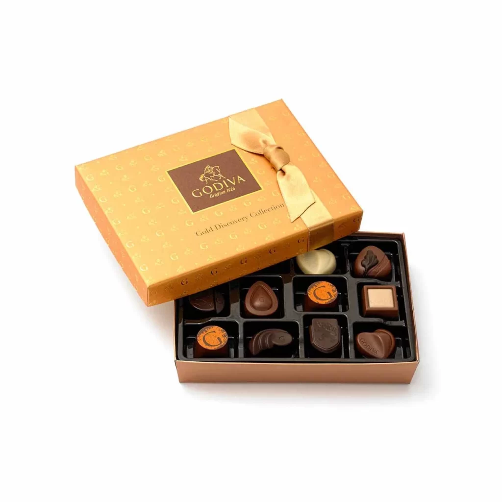 Godiva Gold Discovery Chocolate Gift Box Set Packaging