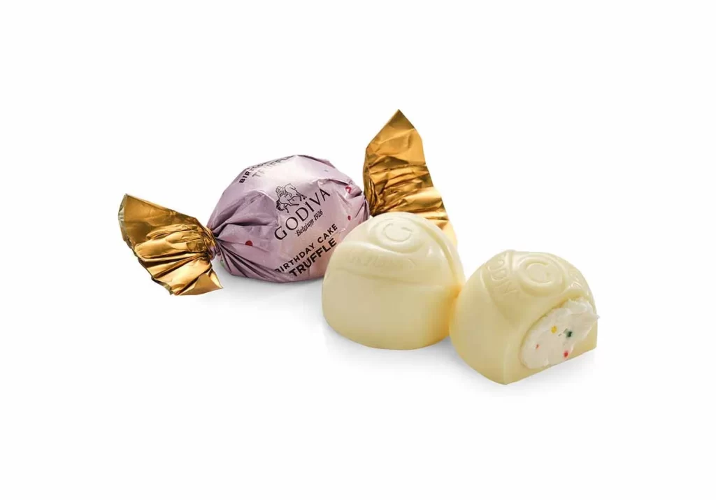 Godiva Happy Birthday Cake Truffles Set of 6 Packaging