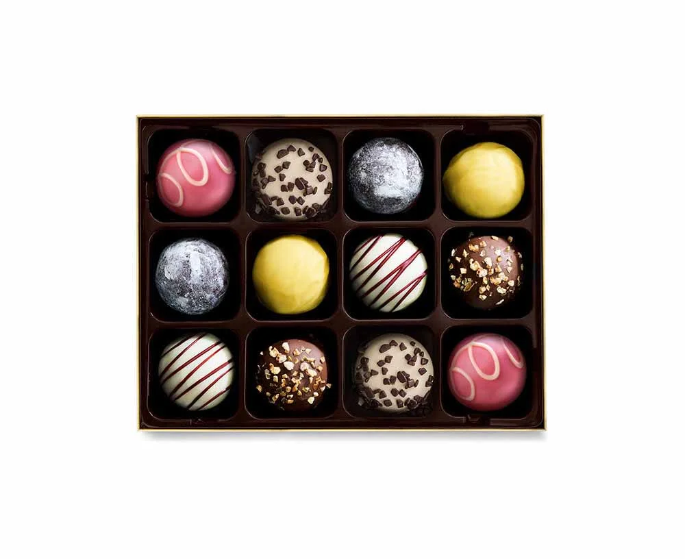 Godiva Happy Birthday Truffles Gift Box 12 pc Packaging