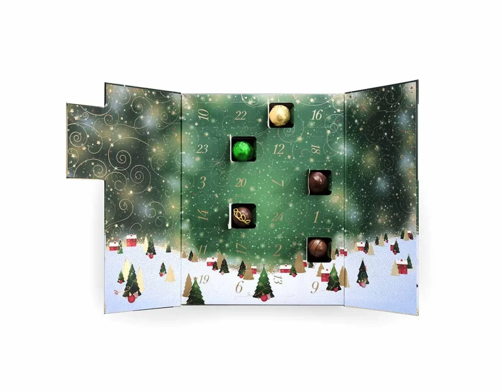 Godiva Holiday Chocolate Truffle Advent Calendar Packaging