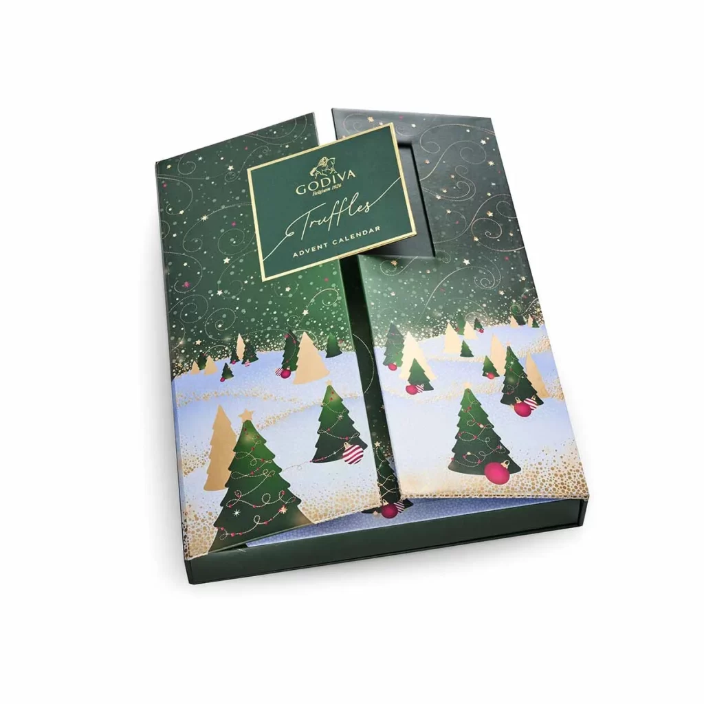 Godiva Holiday Chocolate Truffle Advent Calendar Packaging