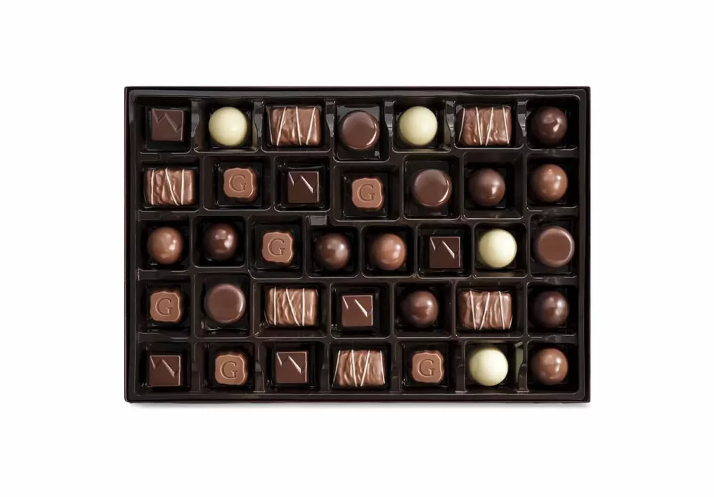 Godiva Holiday Goldmark Assorted Chocolate Box 36 pc Packaging