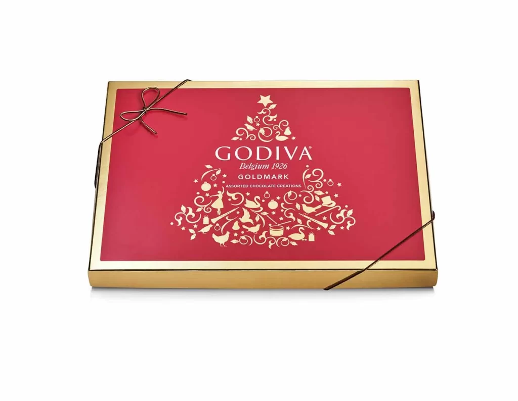 Godiva Holiday Goldmark Assorted Chocolate Box 36 pc Packaging