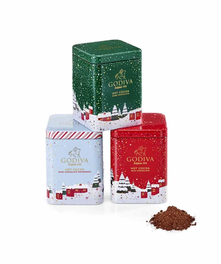 Godiva Holiday Hot Cocoa Gift Set Packaging