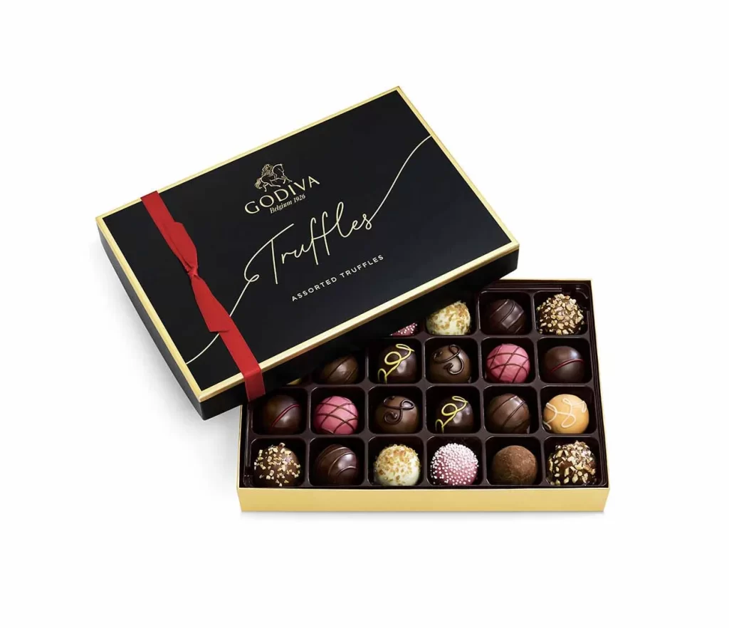 Godiva Holiday Luxury Chocolate Gift Basket Packaging