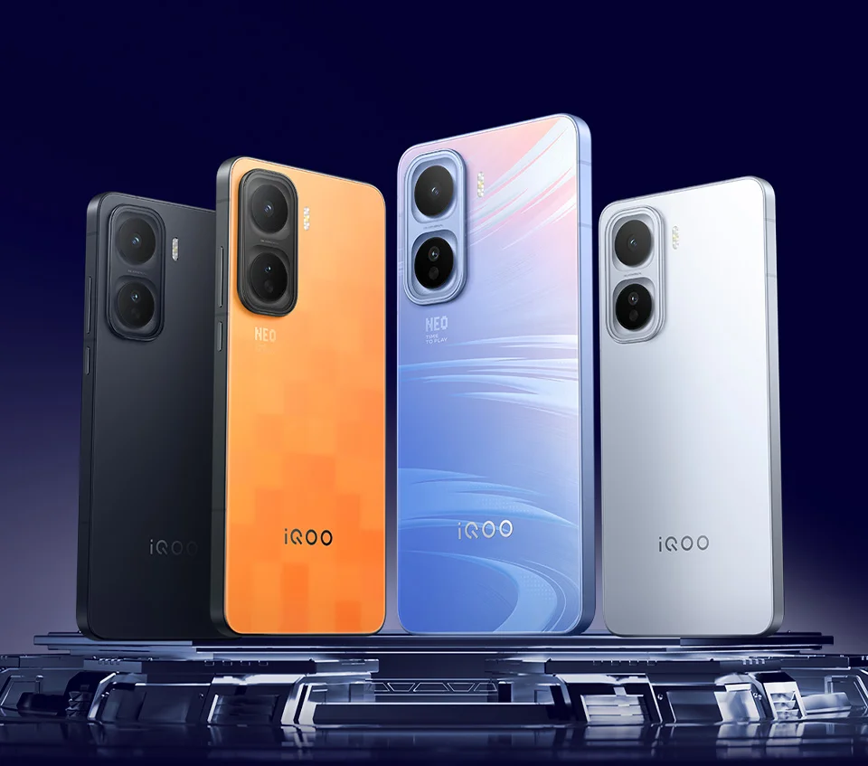 iQOO Neo Four Colors Rear View Product Photography