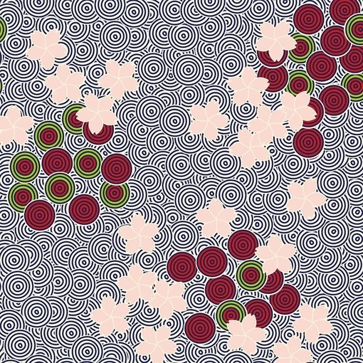 Japanese Cherry Blossom Floral Pattern