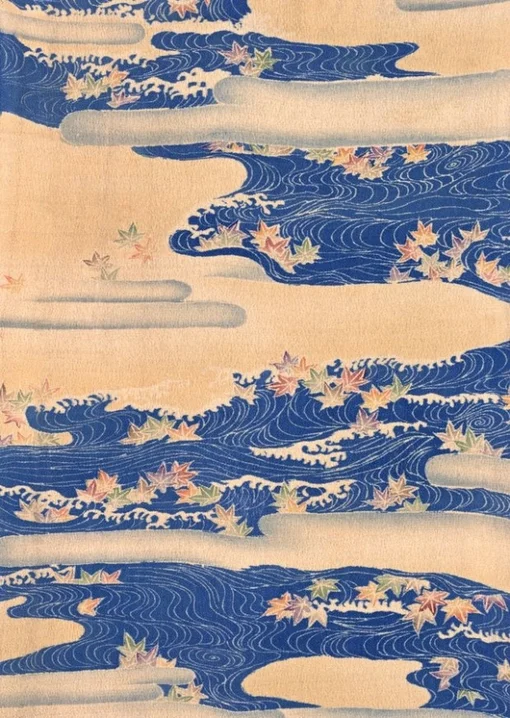 Japanese Wave Maple Leaf Pattern