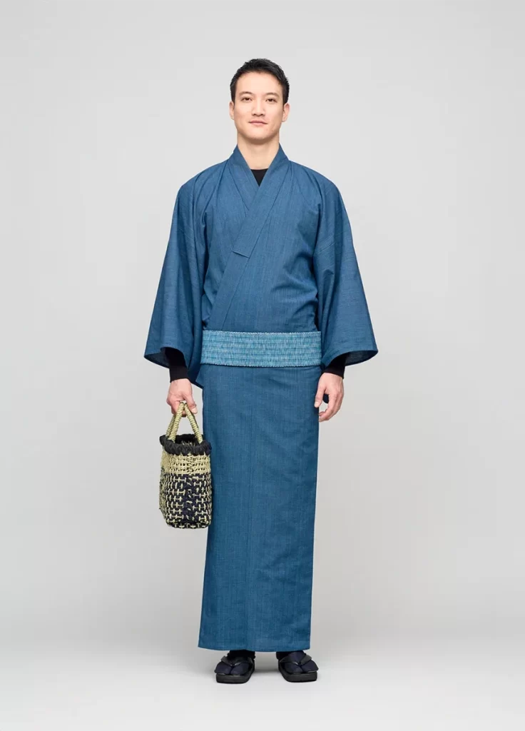 Kimono Blue Pattern Fashion Photography