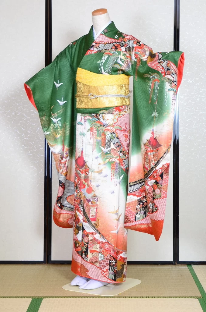 Furisode Kimono FK1-384 Dress Form