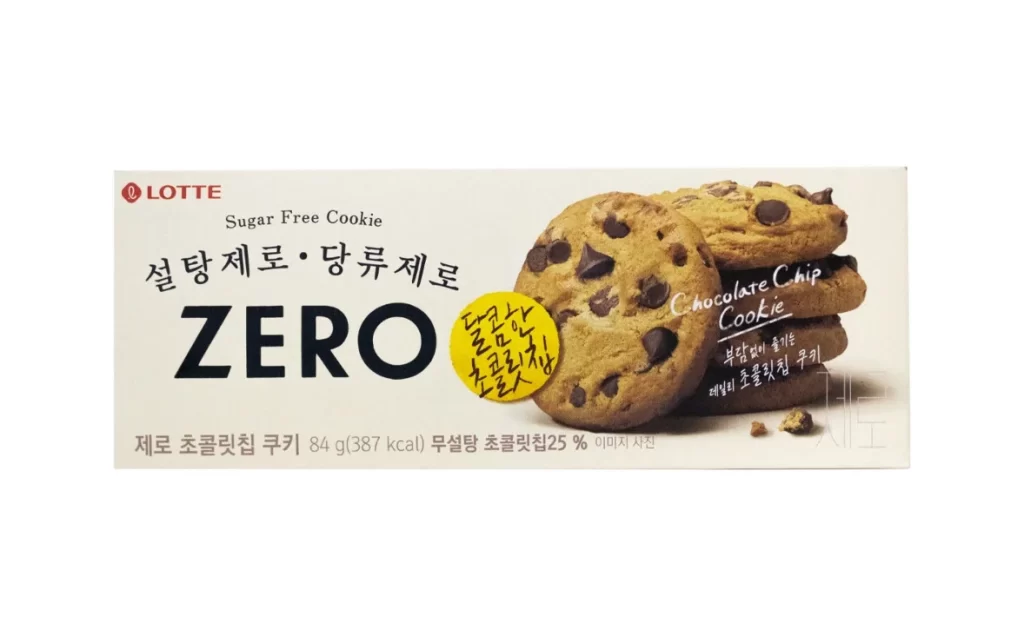 Lotte Choco Chip Cookie Zero Packaging