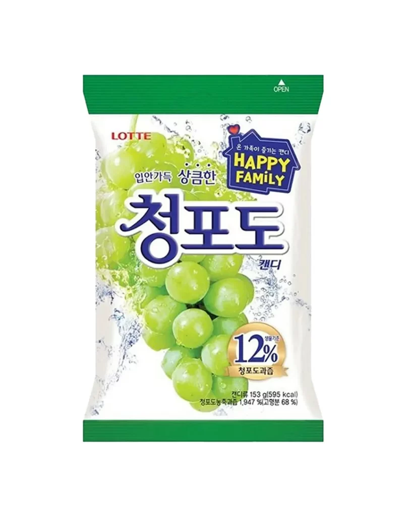 LOTTE Grape Flavored Snack Packaging