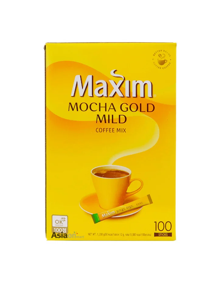 Maxim Mocha Gold Mild Coffee Mix Packaging