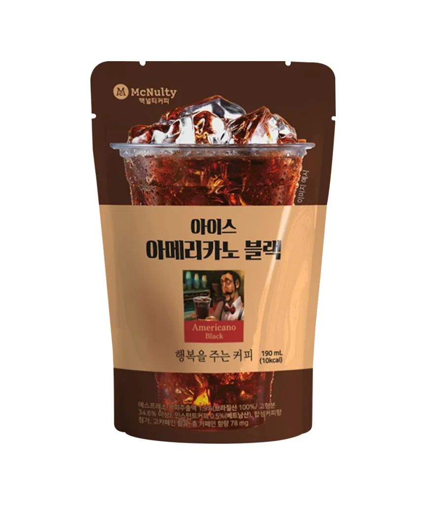 McNulty Black Americano Coffee Packaging