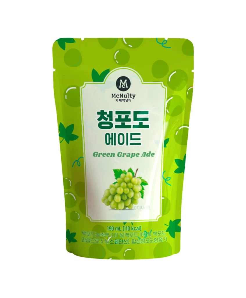 McNulty Green Grape Ice Tea Packaging