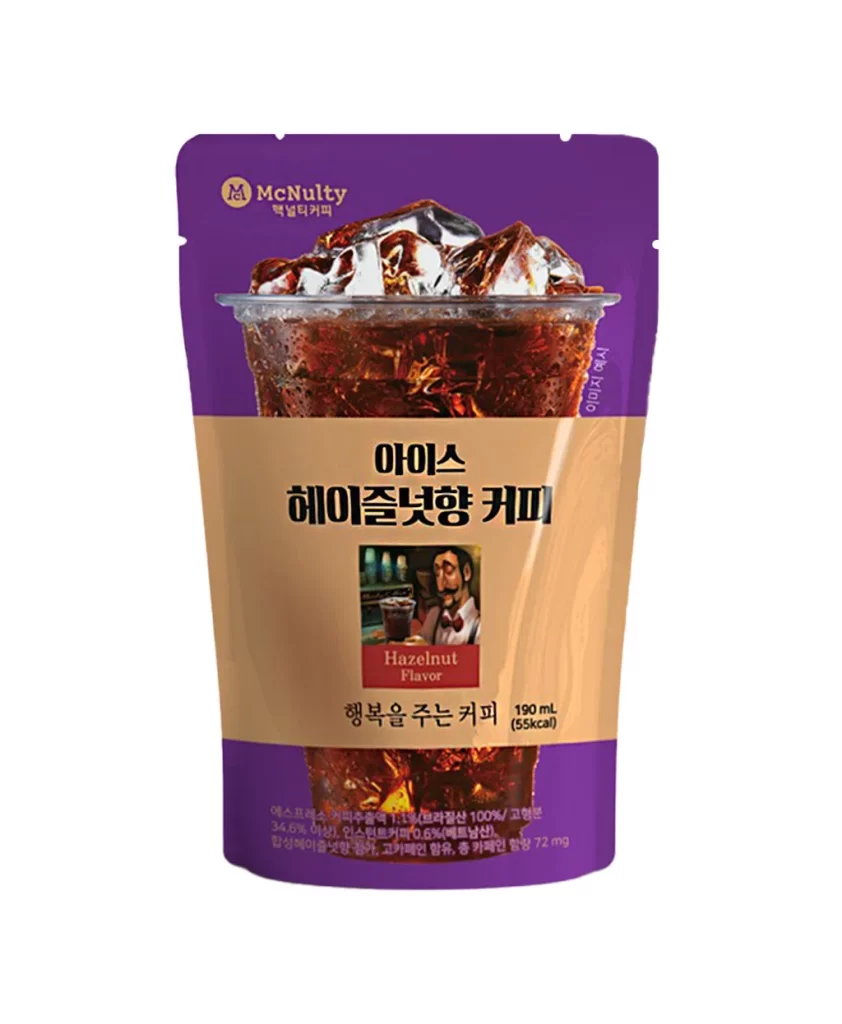 McNulty Hazelnut Americano Coffee Packaging