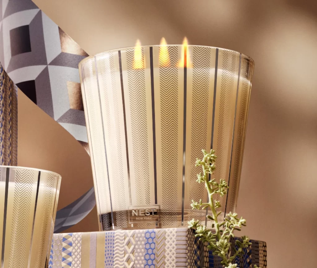 Nest New York Blue Cypress Snow 3-Wick Candle Packaging