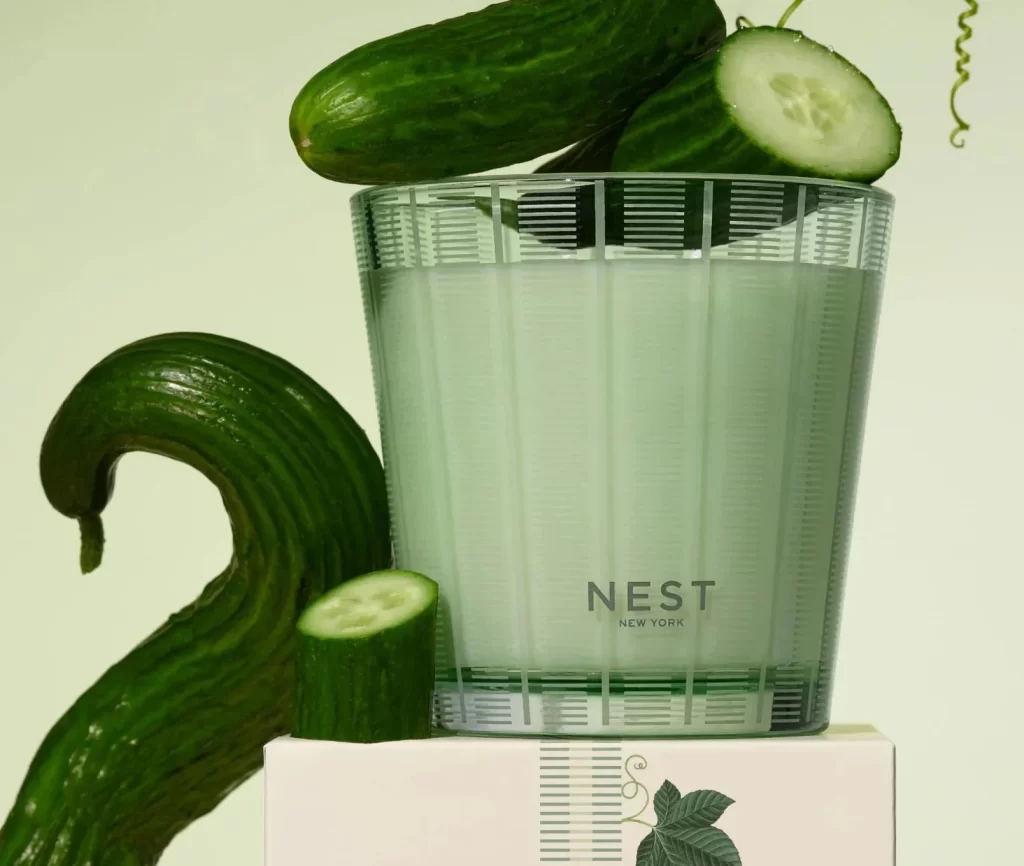 Nest New York Cucumber White Sage 3-Wick Candle Packaging