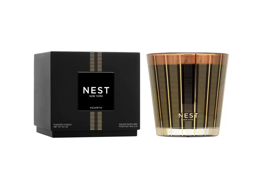 Nest New York Hearth 3-Wick Candle Packaging