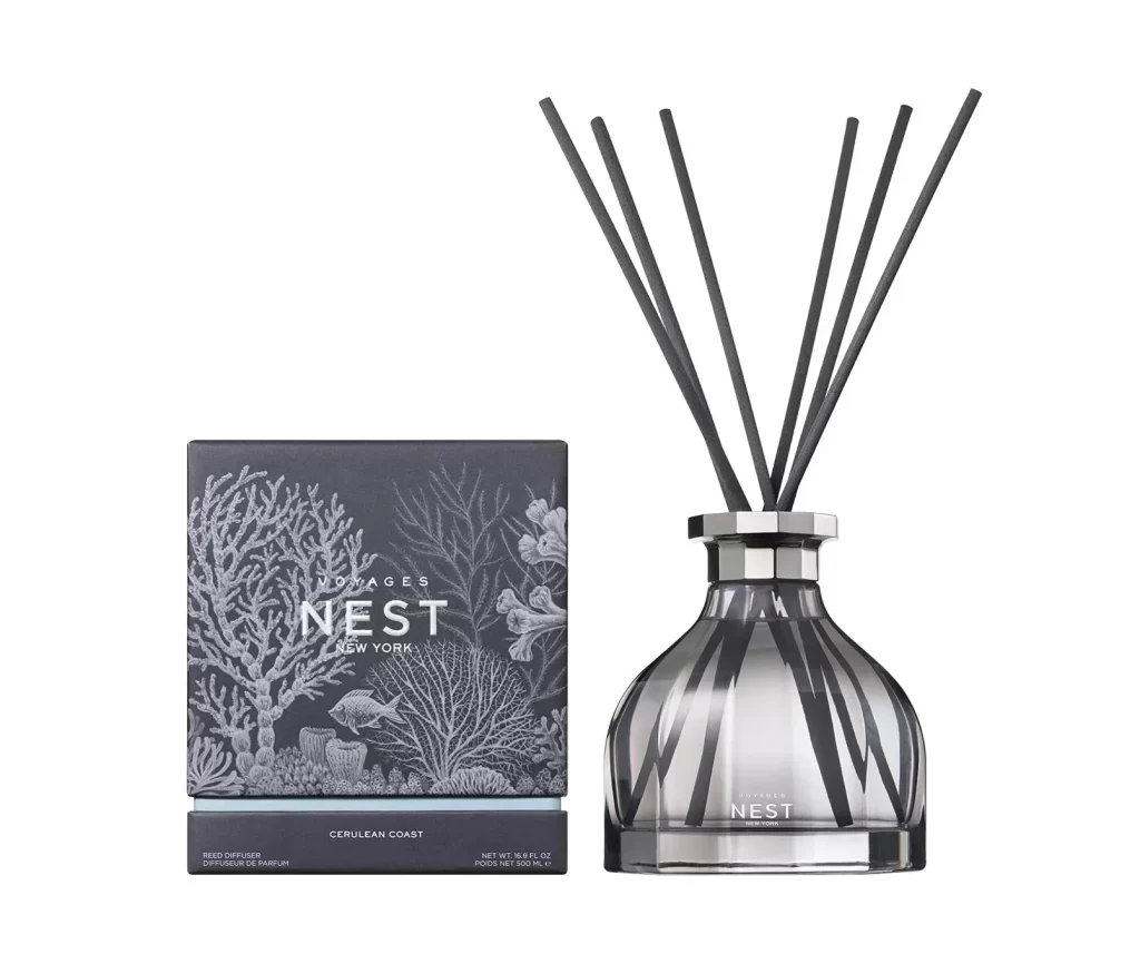 Nest New York VOYAGES Cerulean Coast Diffuser Packaging