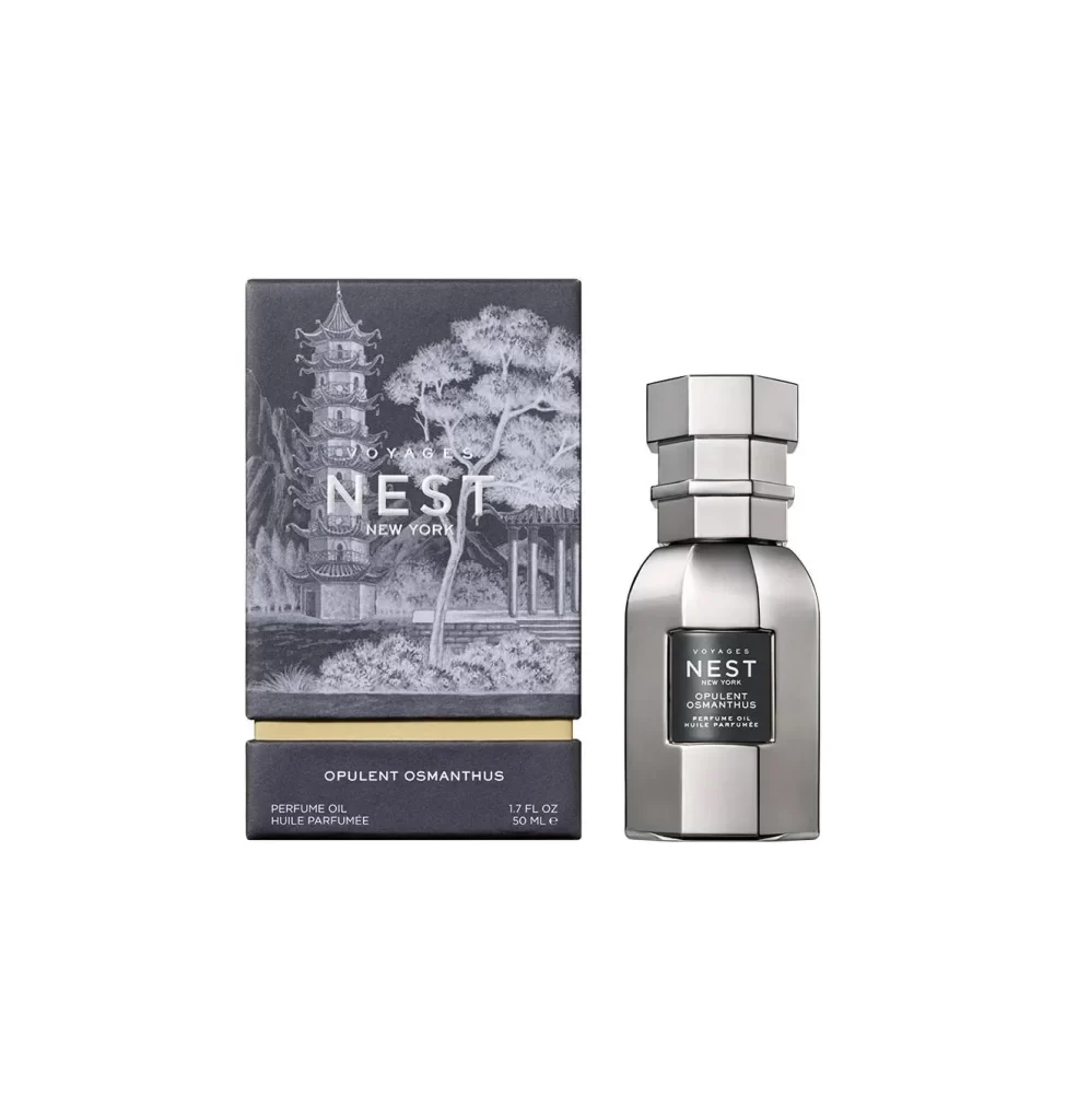 Nest New York VOYAGES Opulent Osmanthus Perfume Oil Packaging