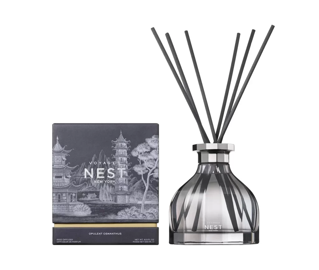 Nest New York VOYAGES Opulent Osmanthus Diffuser Packaging