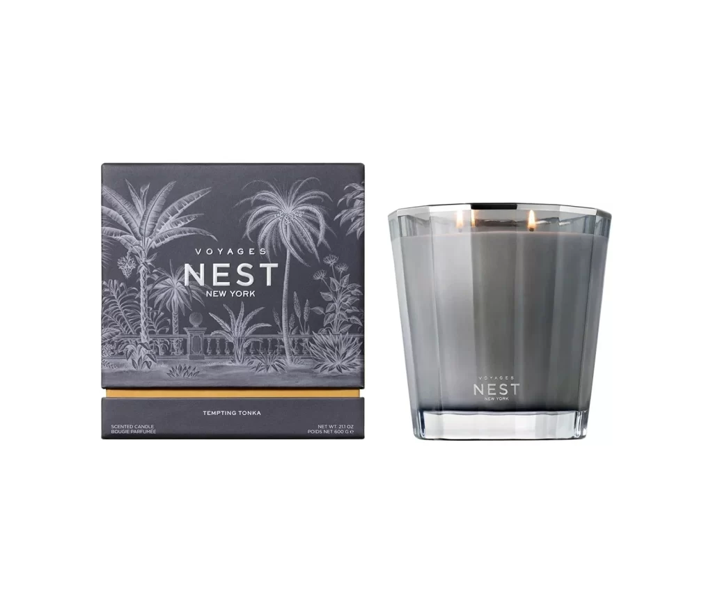 Nest New York VOYAGES Tempting Tonka 2-Wick (600g) Candle Packaging