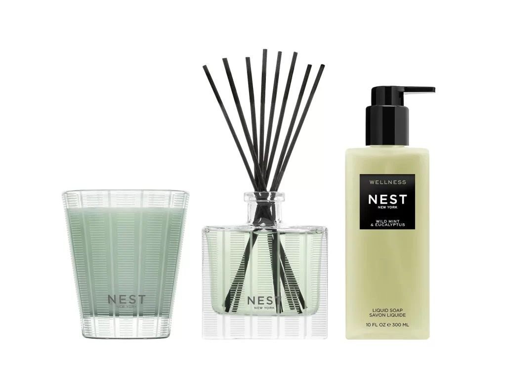 Nest New York Wild Mint Eucalyptus Essentials Set Packaging