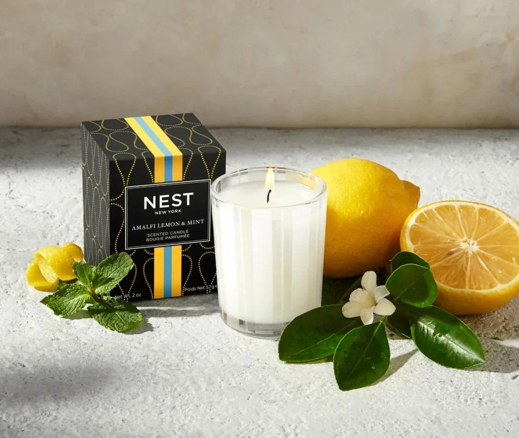 Nest New York Amalfi Lemon Mint Votive Candle Packaging