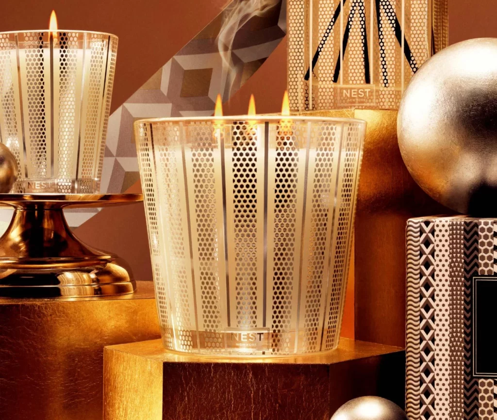 Nest New York Amber Incense 3-Wick Candle Packaging