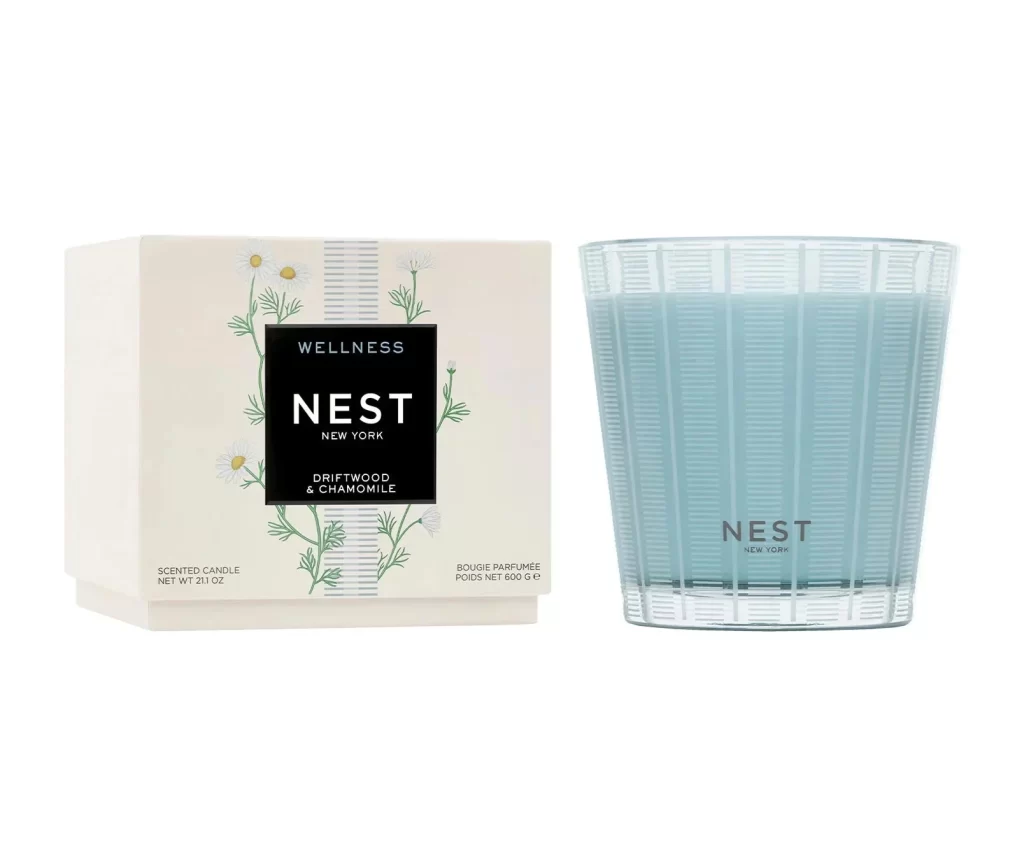 Nest New York Driftwood Chamomile 3-Wick Candle Packaging