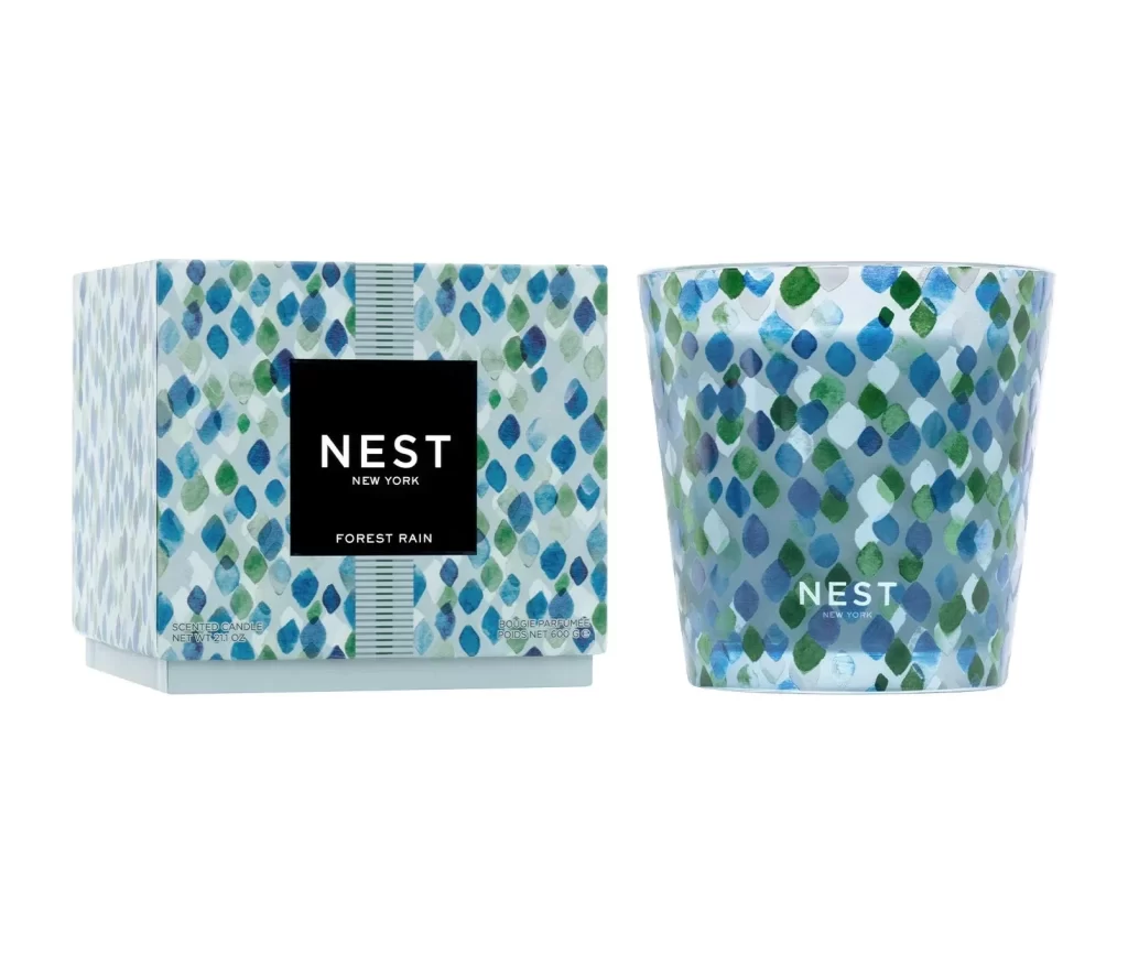 Nest New York Forest Rain Decorative 3-Wick Candle Packaging