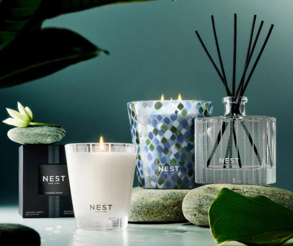 Nest New York Forest Rain Decorative 3-Wick Candle Packaging