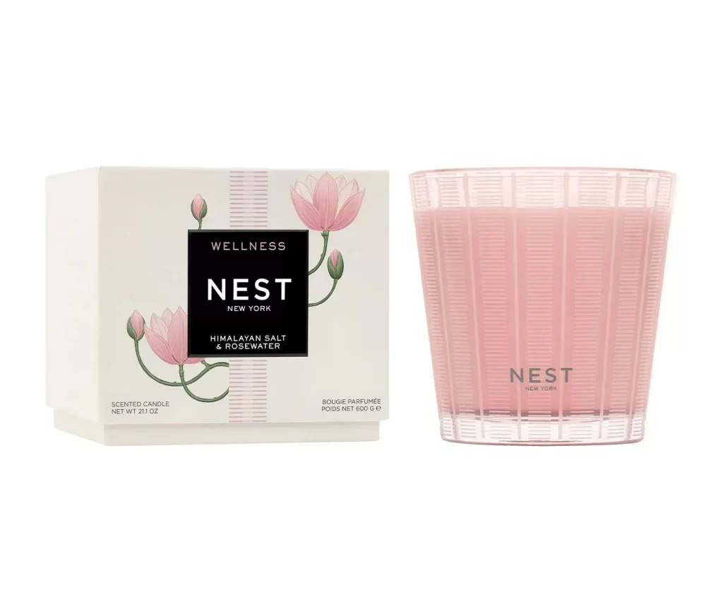 Nest New York Himalayan Salt Rosewater 3-Wick Candle Packaging