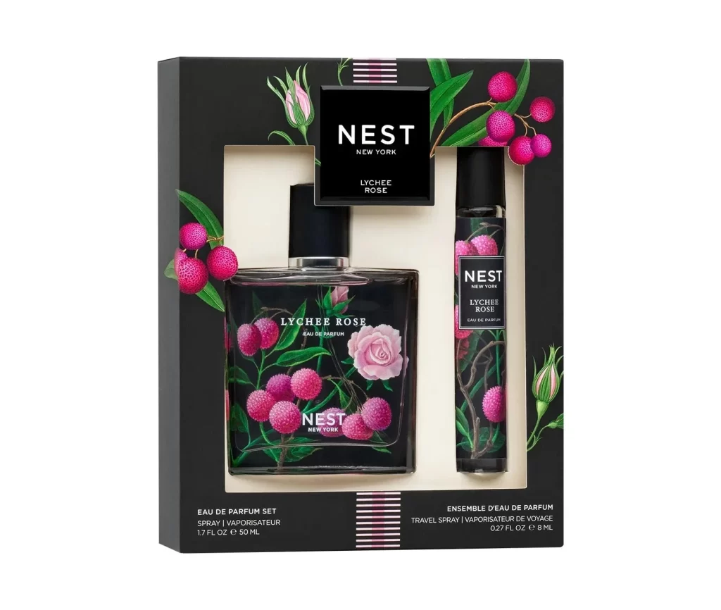 Nest New York Lychee Rose Fine Fragrance Set Packaging