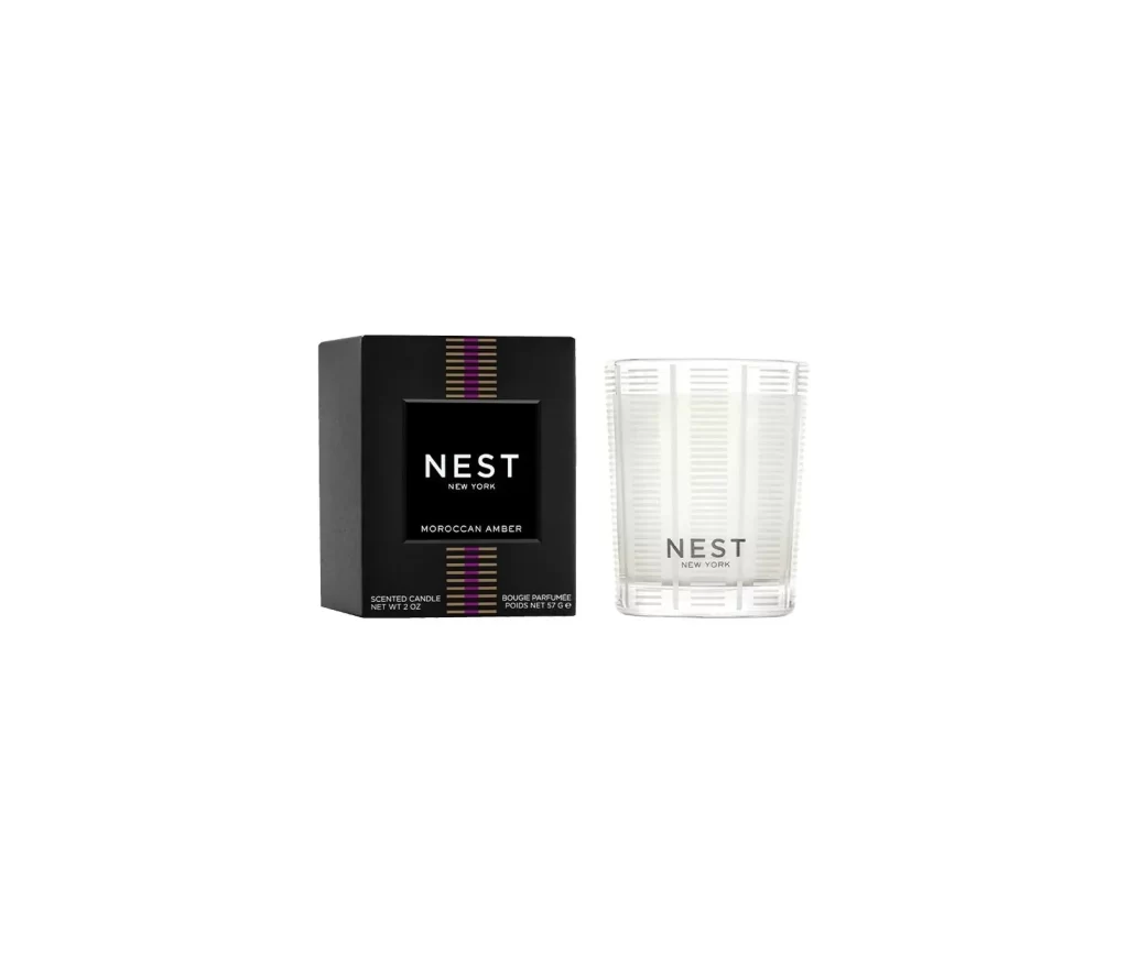 Nest New York Moroccan Amber Votive Candle Packaging