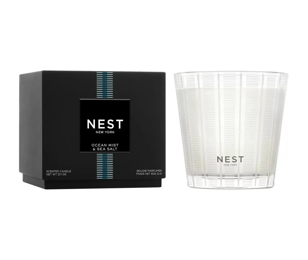 Nest New York Ocean Mist Sea Salt 3-Wick Candle Packaging