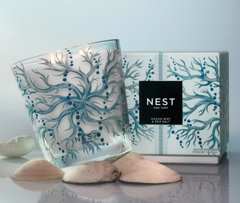 Nest New York Ocean Mist Sea Salt Decorative Luxury Candle Packaging