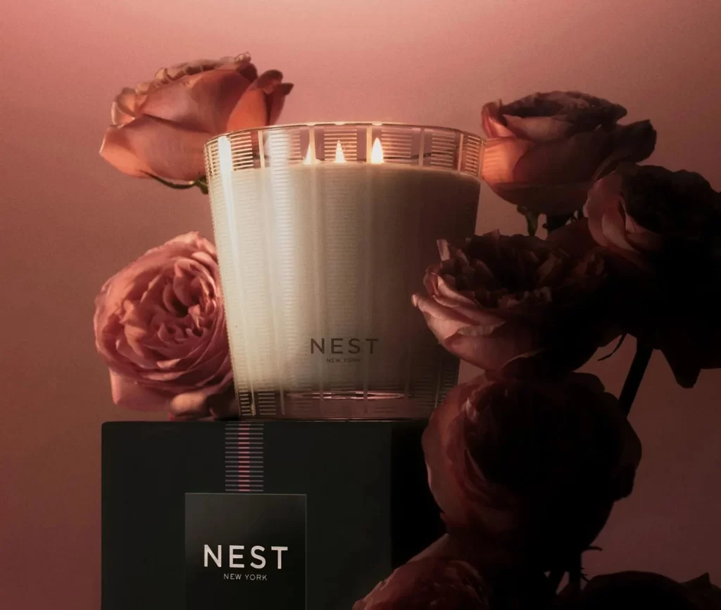 Nest New York Rose Noir Oud 3-Wick Candle Packaging
