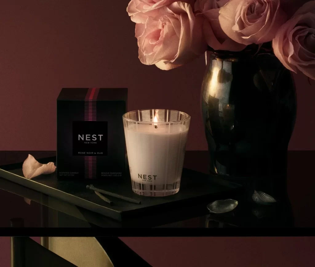 Nest New York Rose Noir Oud Classic Candle Packaging