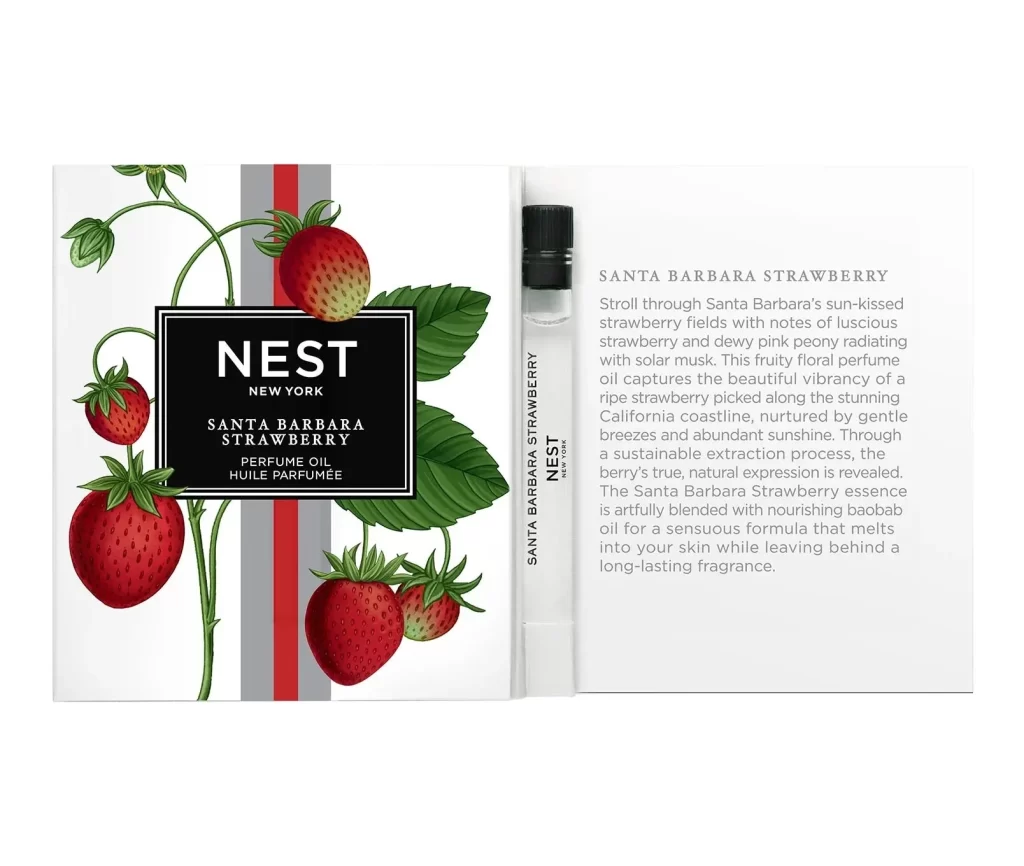 Nest New York Santa Barbara Strawberry Perfume Oil Packaging