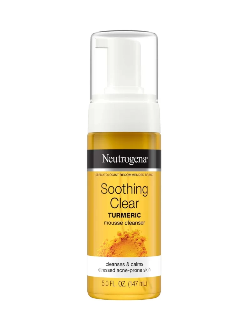 Neutrogena Soothing Clear Turmeric Mousse Cleanser Packaging