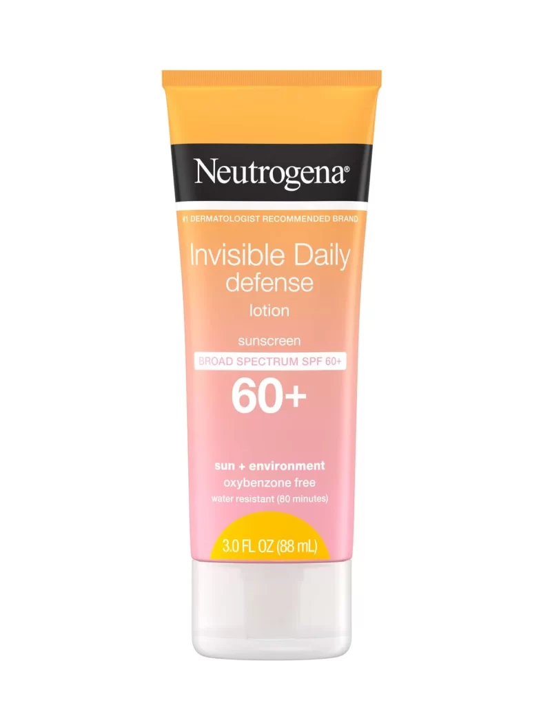 Neutrogena Invisible Daily Defense Packaging
