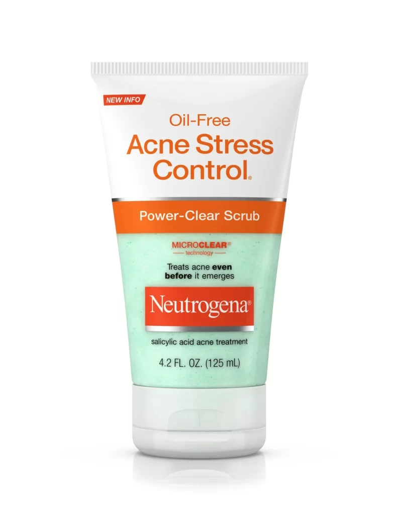 Neutrogena Oil-Free Acne Stress Control Power-Clear Scrub Packaging