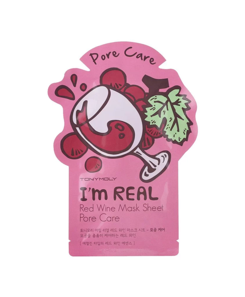 TONYMOLY I’m Real Red Wine Mask Sheet Packaging